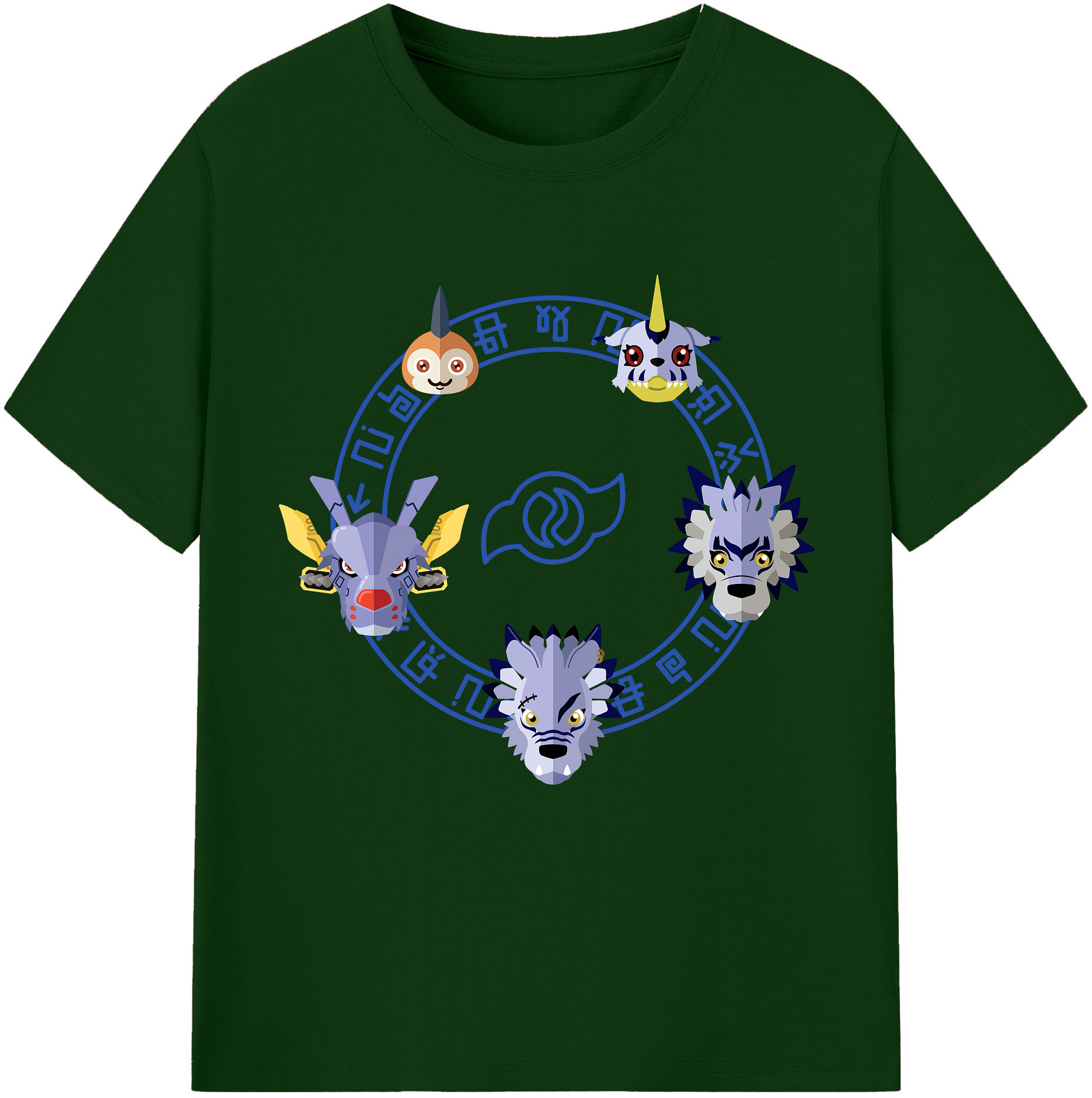 （画像用） Digimon デジタルモンスター/デジモン 綿100％半袖Tシャツ（フロントプリント）